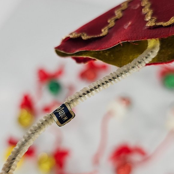 Vintage Felt Pipe Cleaner Christmas Ornament Lot Pixie Snowman Gifts Balls - Picture 10 of 10